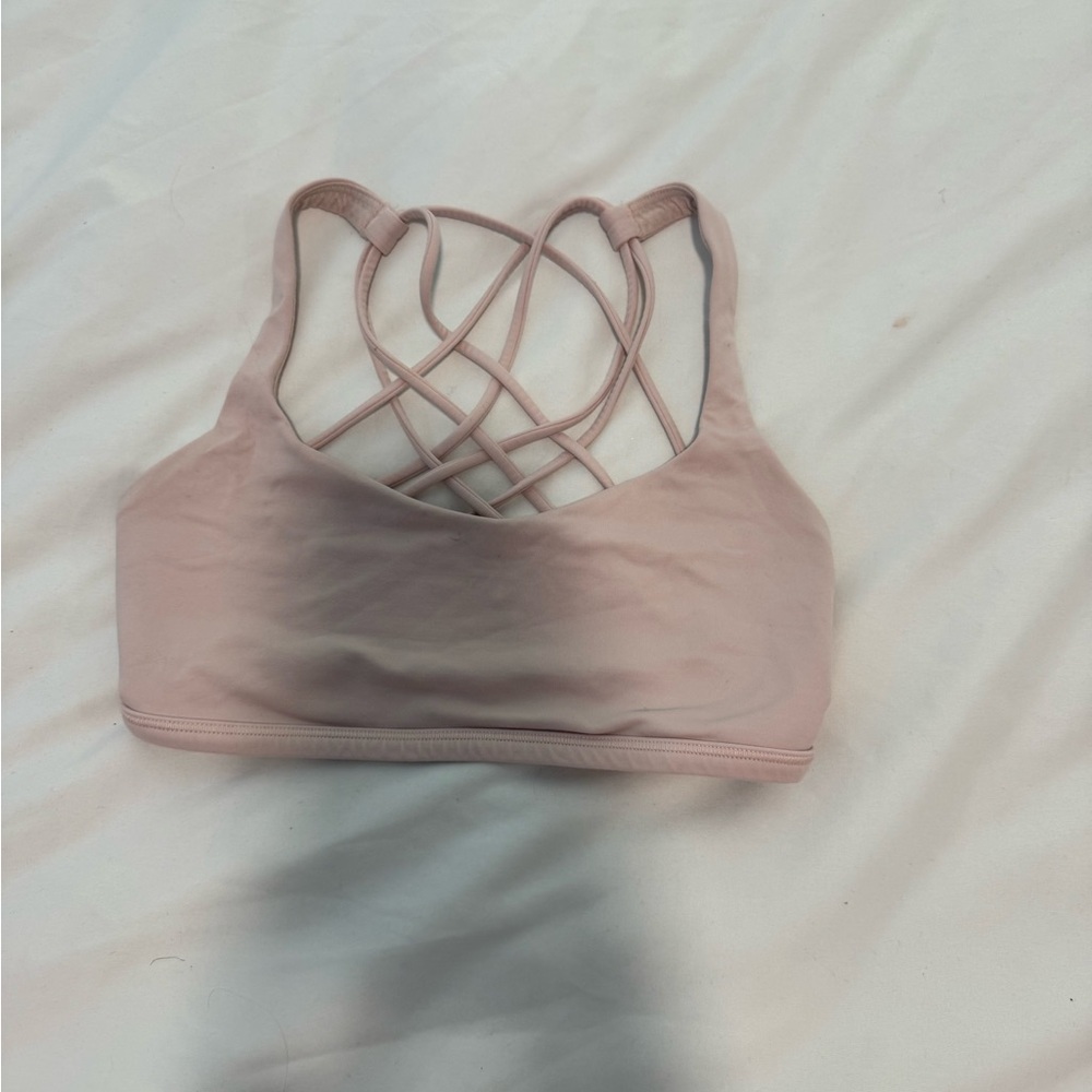 Lululemon pink sports bra